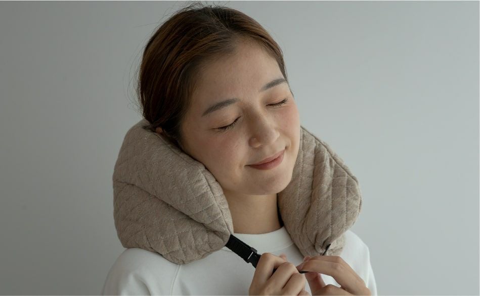 Recovery Sleep トラベルピロー ベージュ
