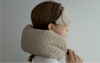 Recovery Sleep トラベルピロー・アイマスク2種セット　ベージュ