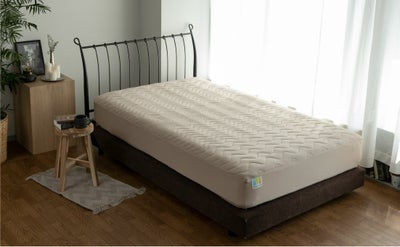 Recovery Sleep 血行促進・疲労回復寝具敷き　パッド 敷きパッドダブル（140×205cm）　+枕パッド（43ｘ63㎝）セット 一般医療機器　ベージュ